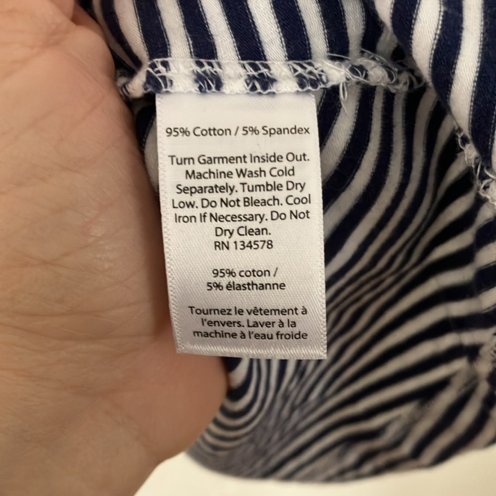 Vineyard Vines Striped Stretch Knit T Shirt Dress, XS - Picture 3 of 5